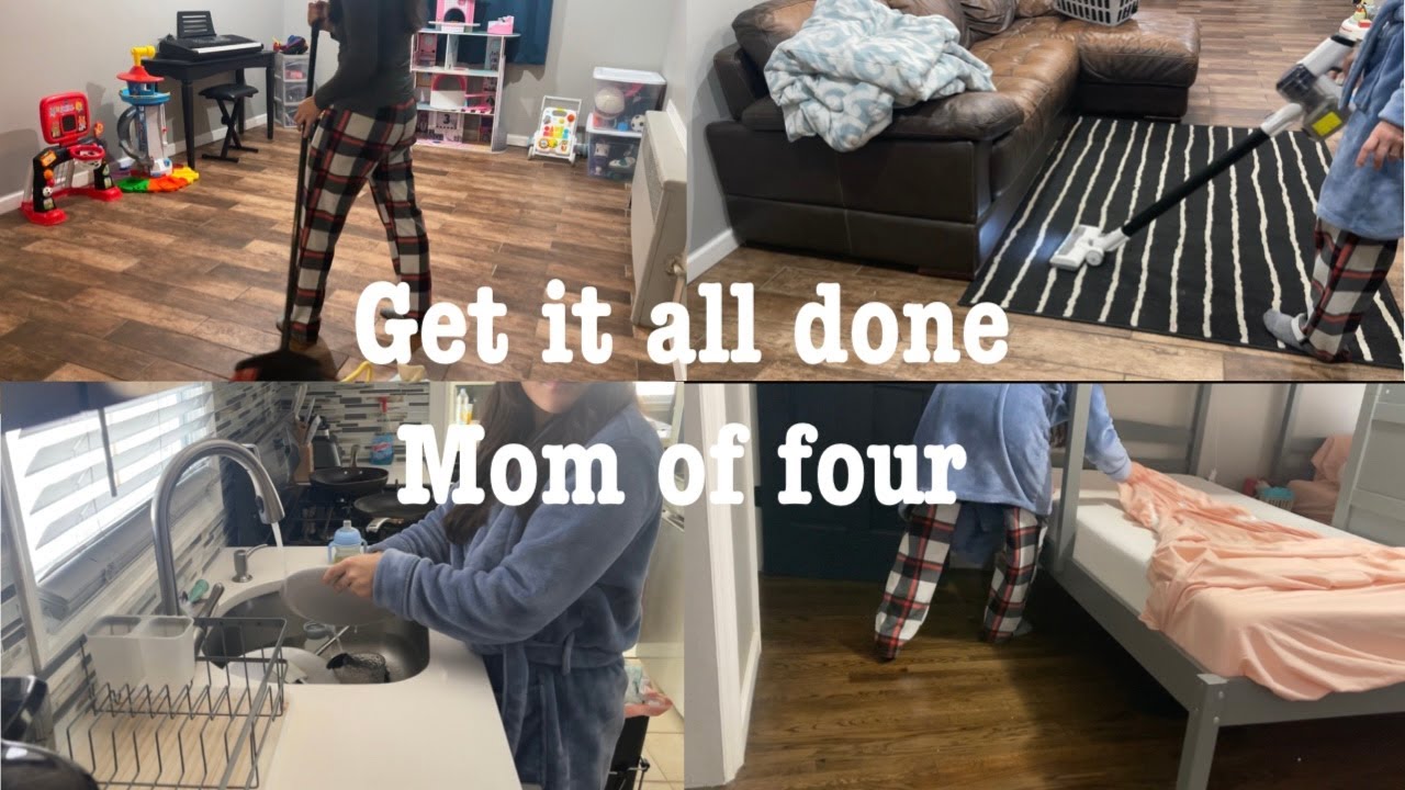 HOMEMAKING MOTIVATION. Cleaning and organizing as a SAHM of FOUR. GETTING IT ALL DONE ✅