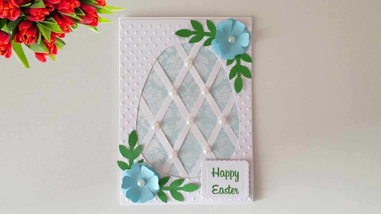 Handmade Beautiful Happy Easter Card Idea / DIY Happy Easter card idea / NinTe DIY