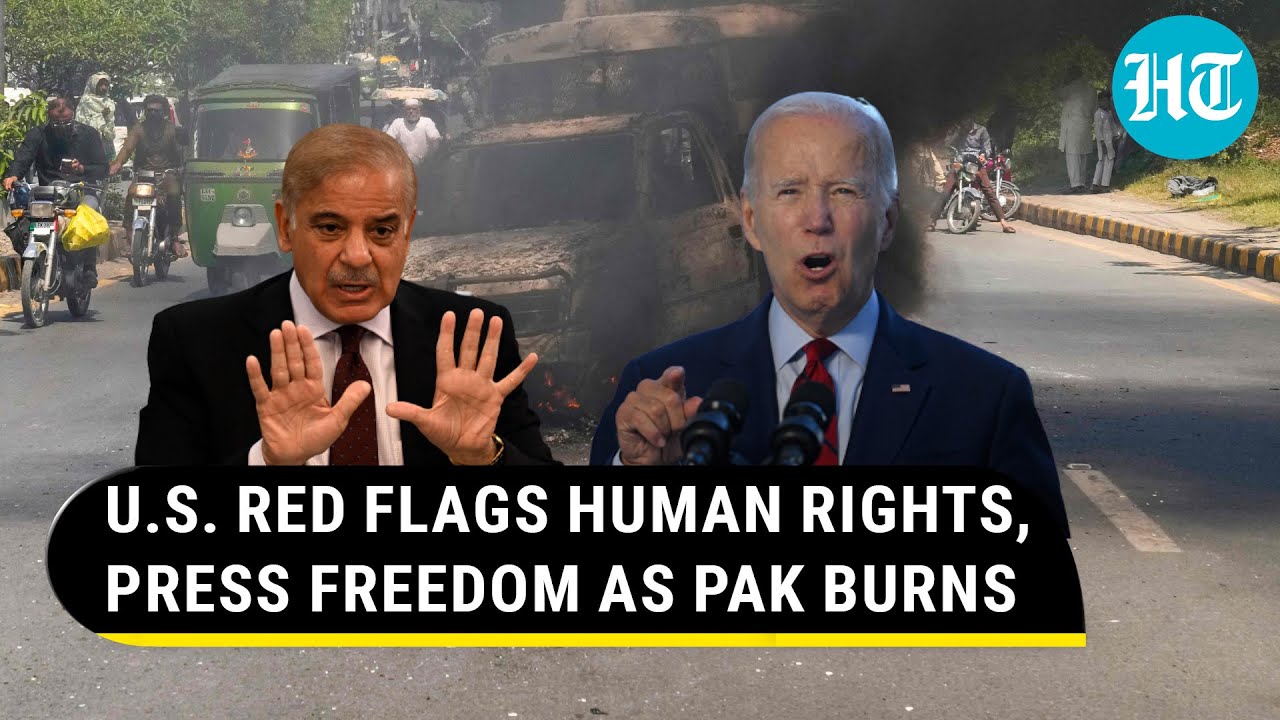 U.S. tells Sharif Govt to uphold law in Pakistan as Imran Khan arrest triggers unrest | Watch