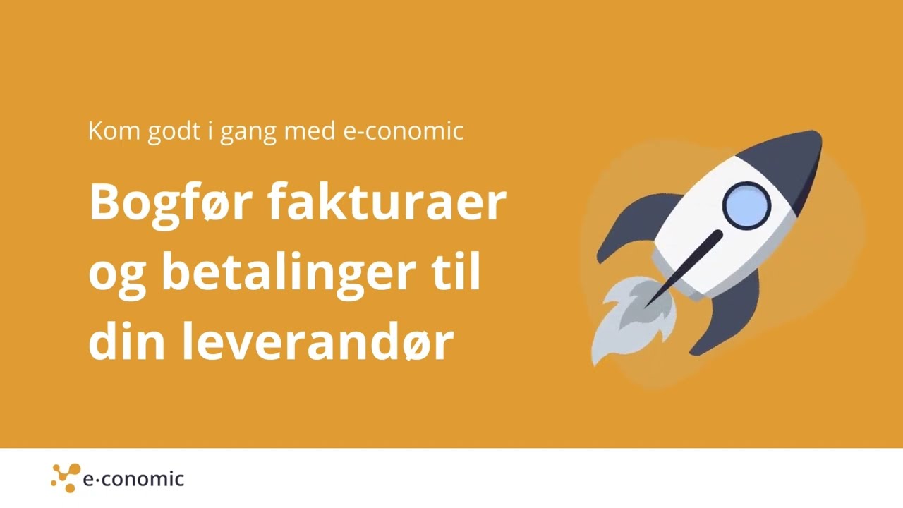 Bogfør fakturaer og betalinger til dine leverandører