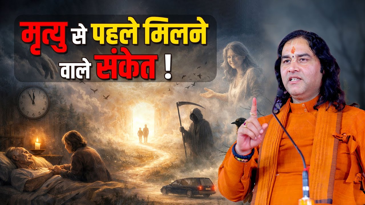 मृत्यु से पहले मिलने वाले संकेत !  Shri Devkinandan Thakur Ji