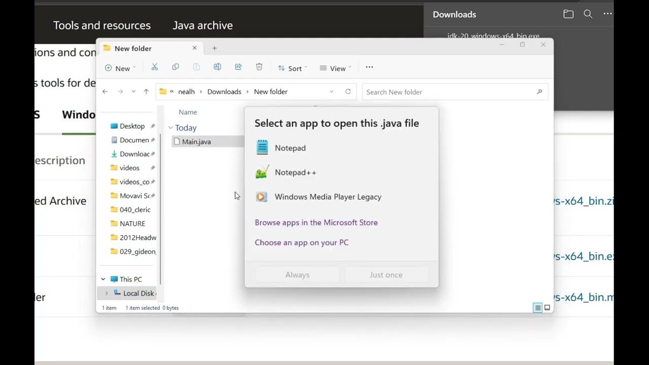 Installing Java on Windows 11