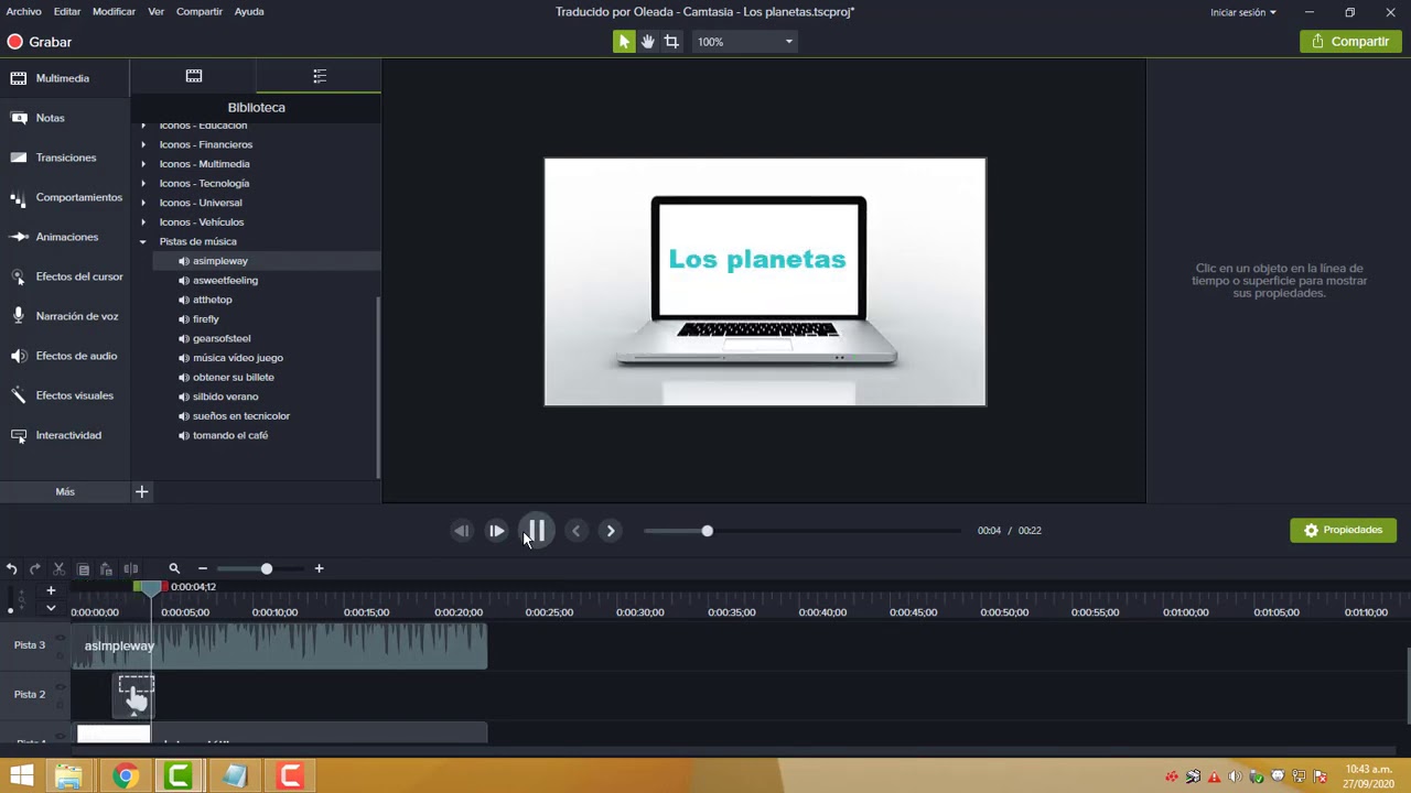 camtasia Studio 9 - Animaciones y Bibliotecas