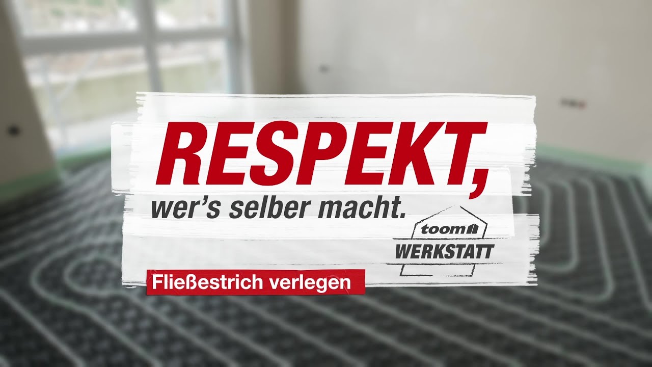 Fließestrich verlegen | toom Werkstatt
