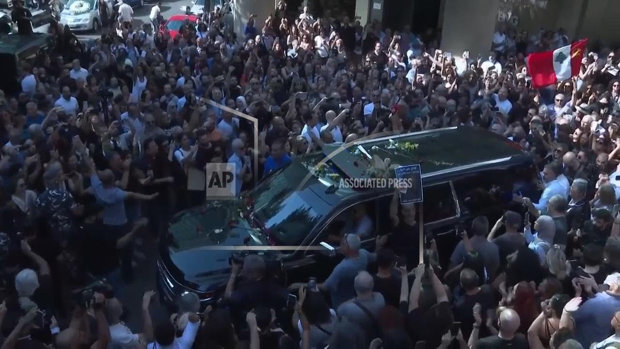Funeral of composer Rahbani as Lebanese pay tribute