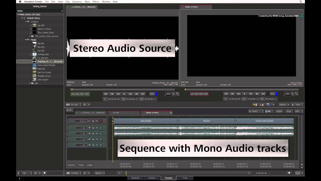Timeline Editing:  Sequence Patching - Audio Tracks
