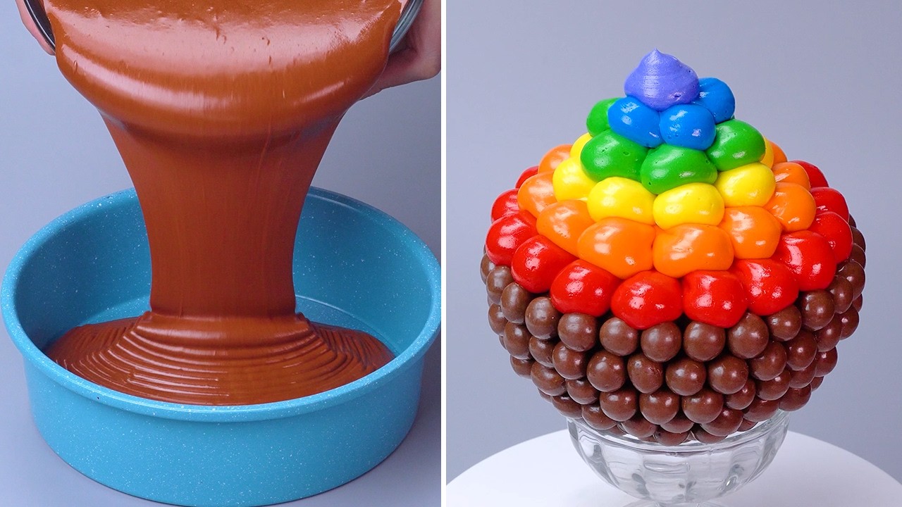 🍫🍫 Видеоролики о восхитительном шоколадном торте | Изысканное украшение шоколадного торта, чтобы ...