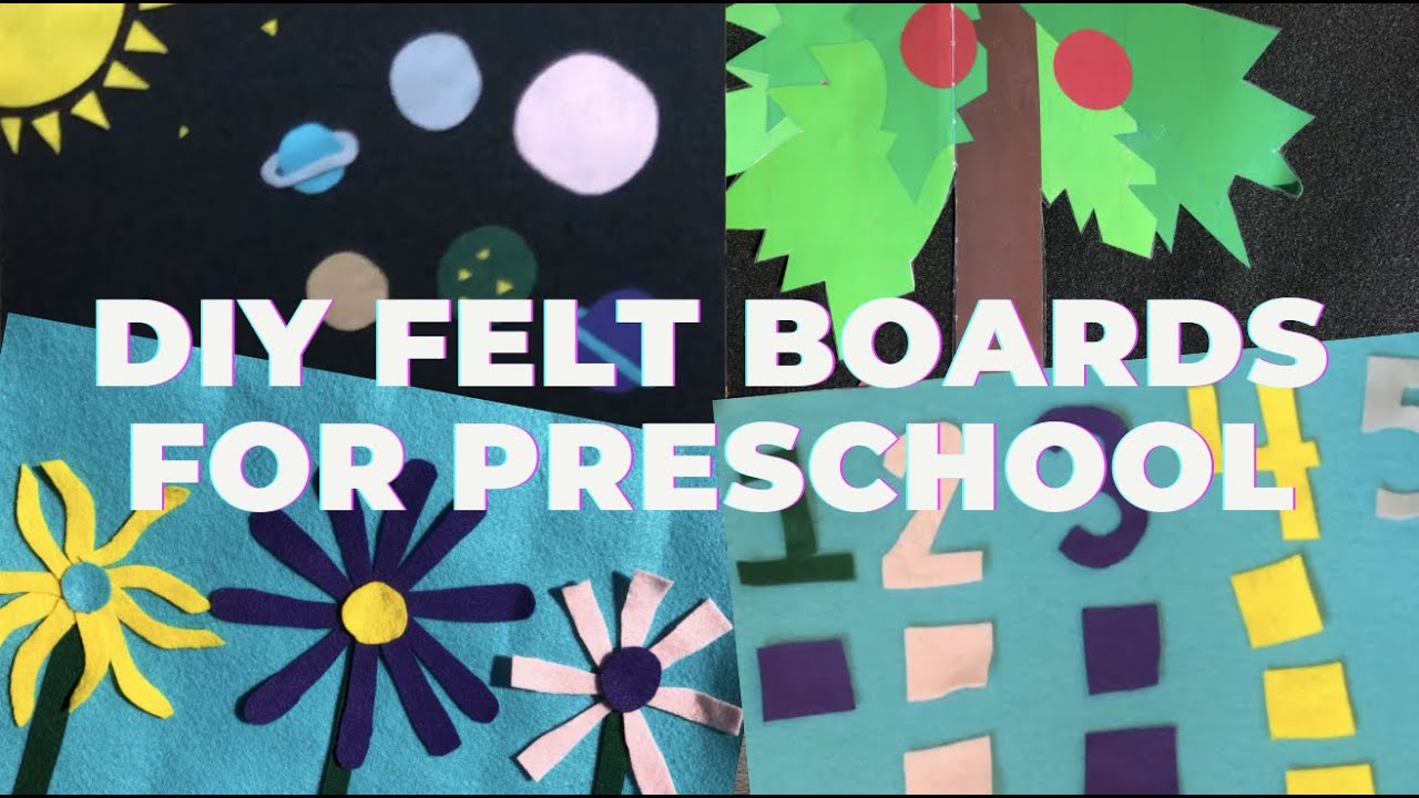 DIY FELT BOARDS for Preschoolers! Making felt boards and storyboards at home. Easy DIY project!