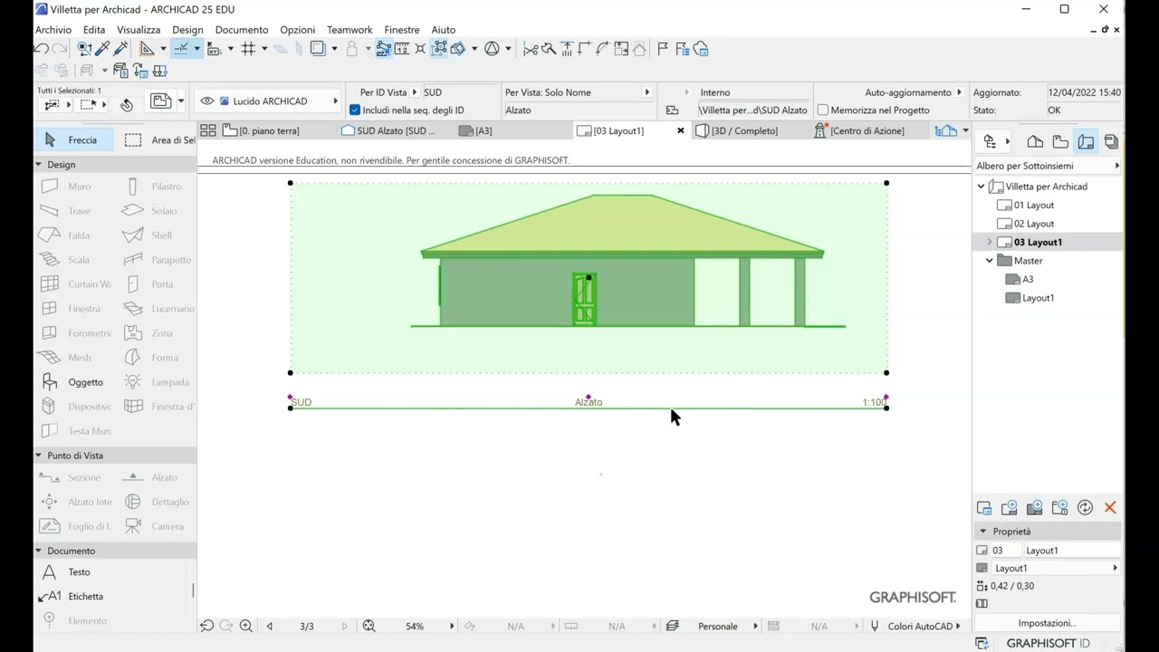Come impaginare una tavola su Archicad