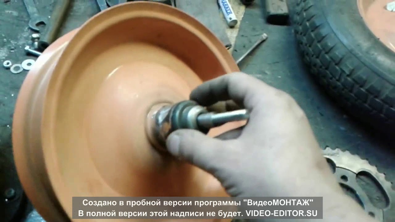 Детский мотоснегокат из триммера