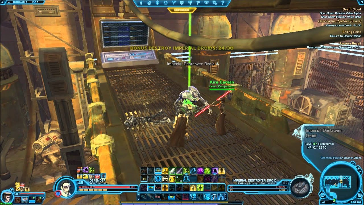 SWTOR JK Corellia Class Quest - Death Cloud