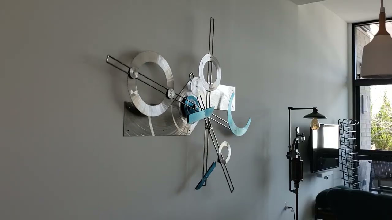 Large kinetic wall sculpture