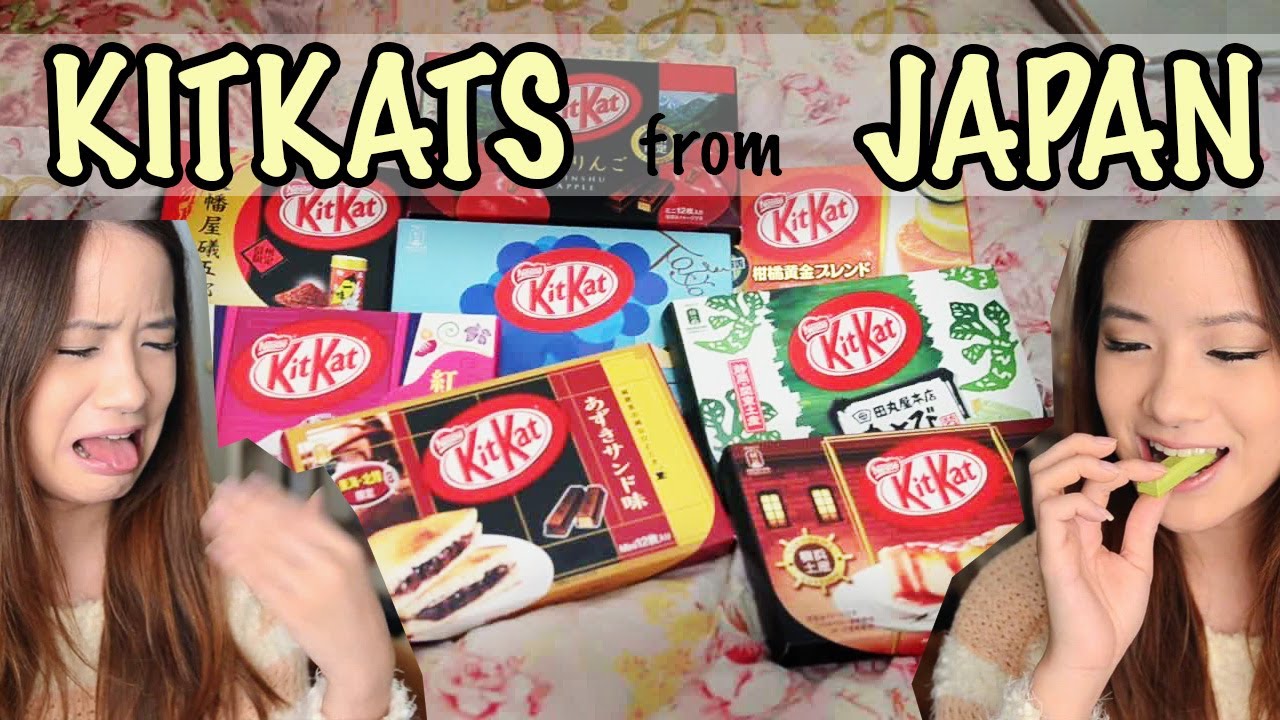 JAPANESE KITKAT TASTE TEST | Wasabi, Chilli & more! 日本のキットカットを食べてみた！