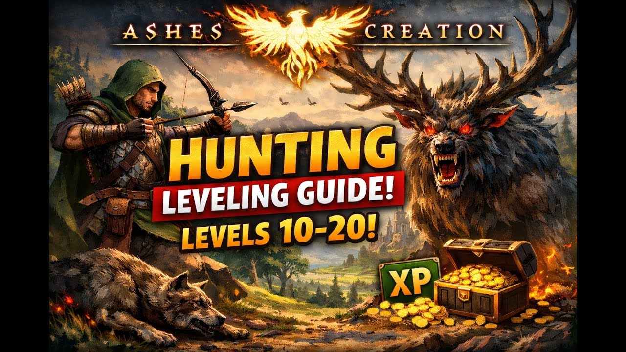 Ashes Of Creation Hunting Guide lvl 10-20!