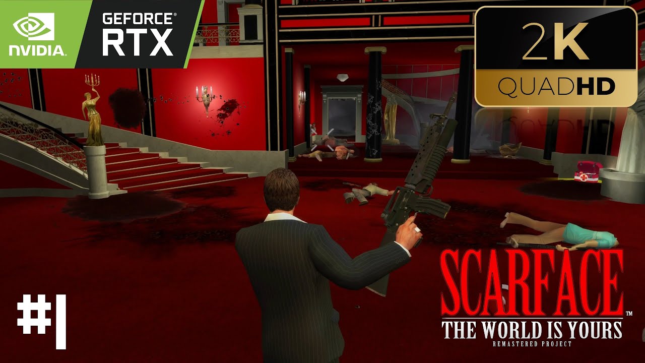 #1 Tony's Mansion Shooting SCARFACE The World is Yours (Remastered Project 2022) FULL HD 4K TEXTURES