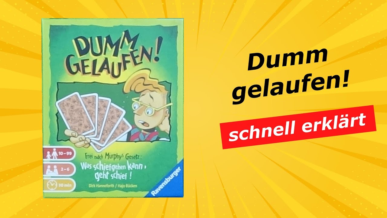 Dumm gelaufen! - kurze knackige Anleitung