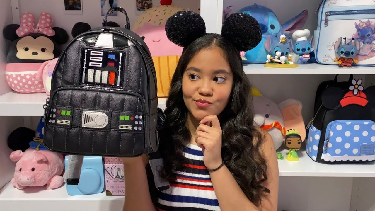 Darth Vader Loungefly Mini Backpack Review! It lights up!