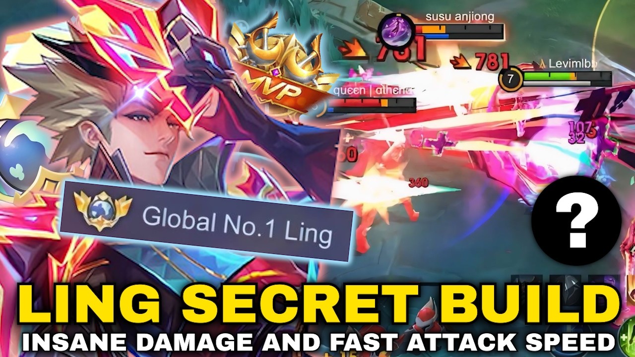 LING SECRET BUILD TO HAVE INSANE DAMAGE AND FAST ATTACK SPEED IN EARLY GAME!! LING FASTHAND GAMEPLAY