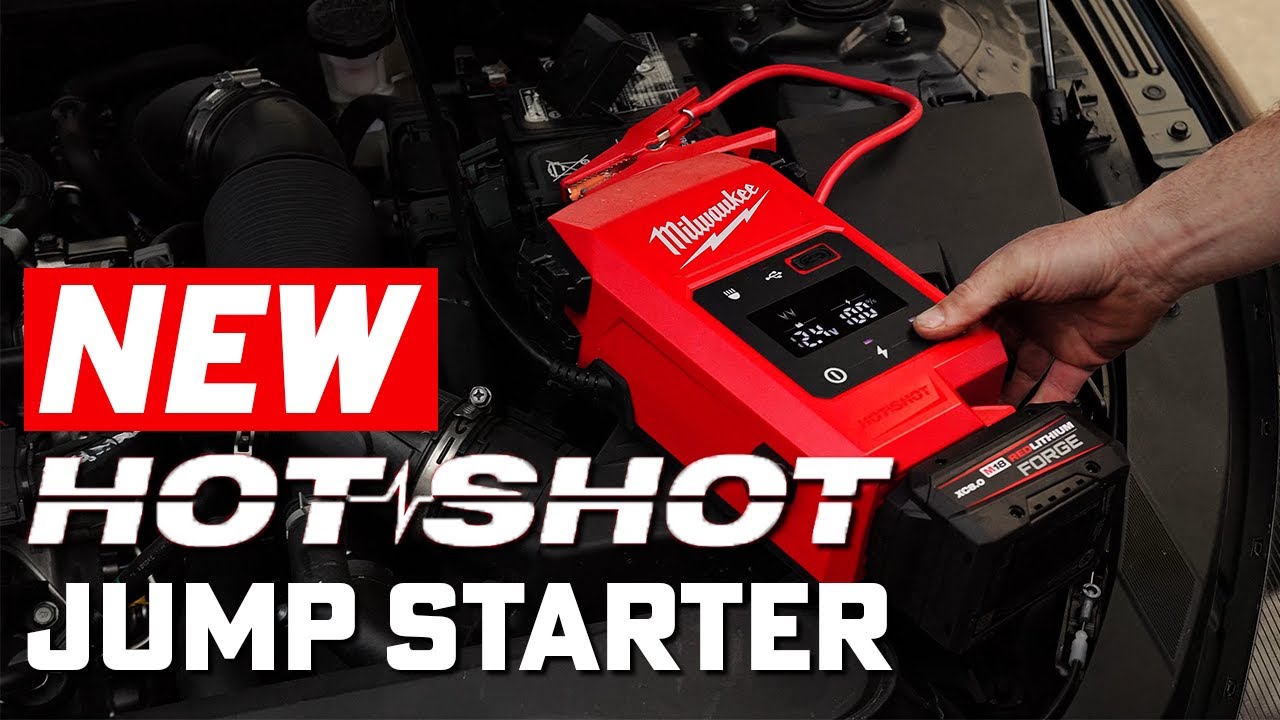Milwaukee M18 HOTSHOT Jump Starter Capacitor-Powered & Cordless Cranking for Pros | 3841-20