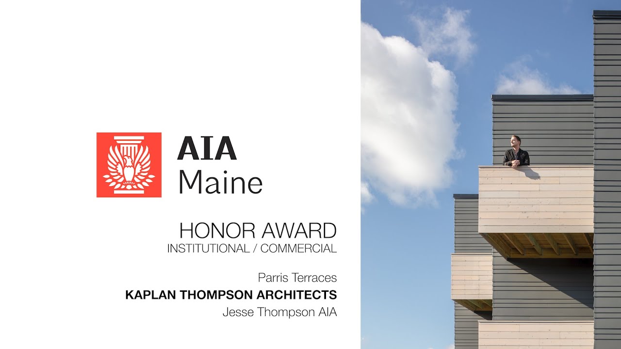 Jesse Thompson | AIA Maine Design Award | Parris Terraces