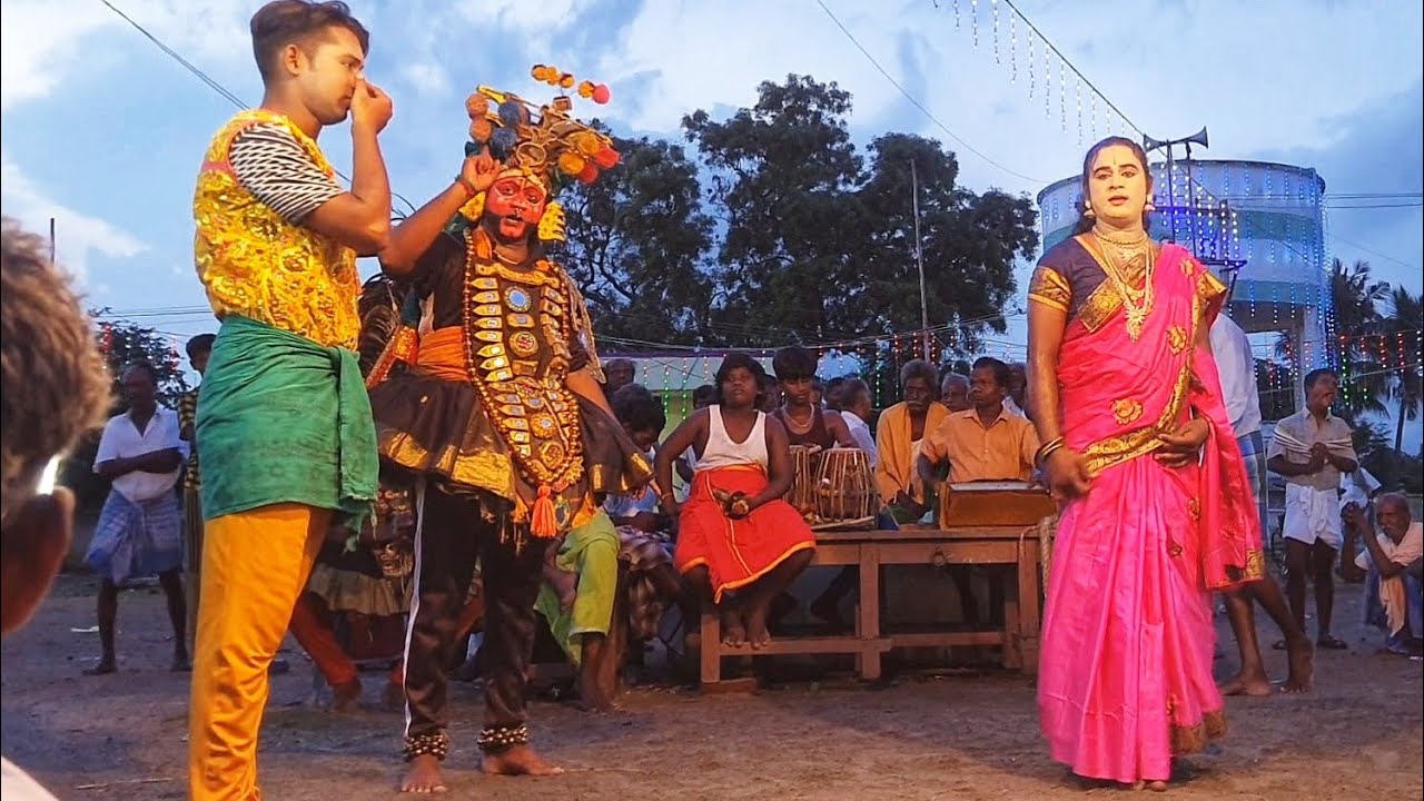 Therukoothu | அரக்குமாளிகை இடும்பாவதி பீமன் சந்திப்பு