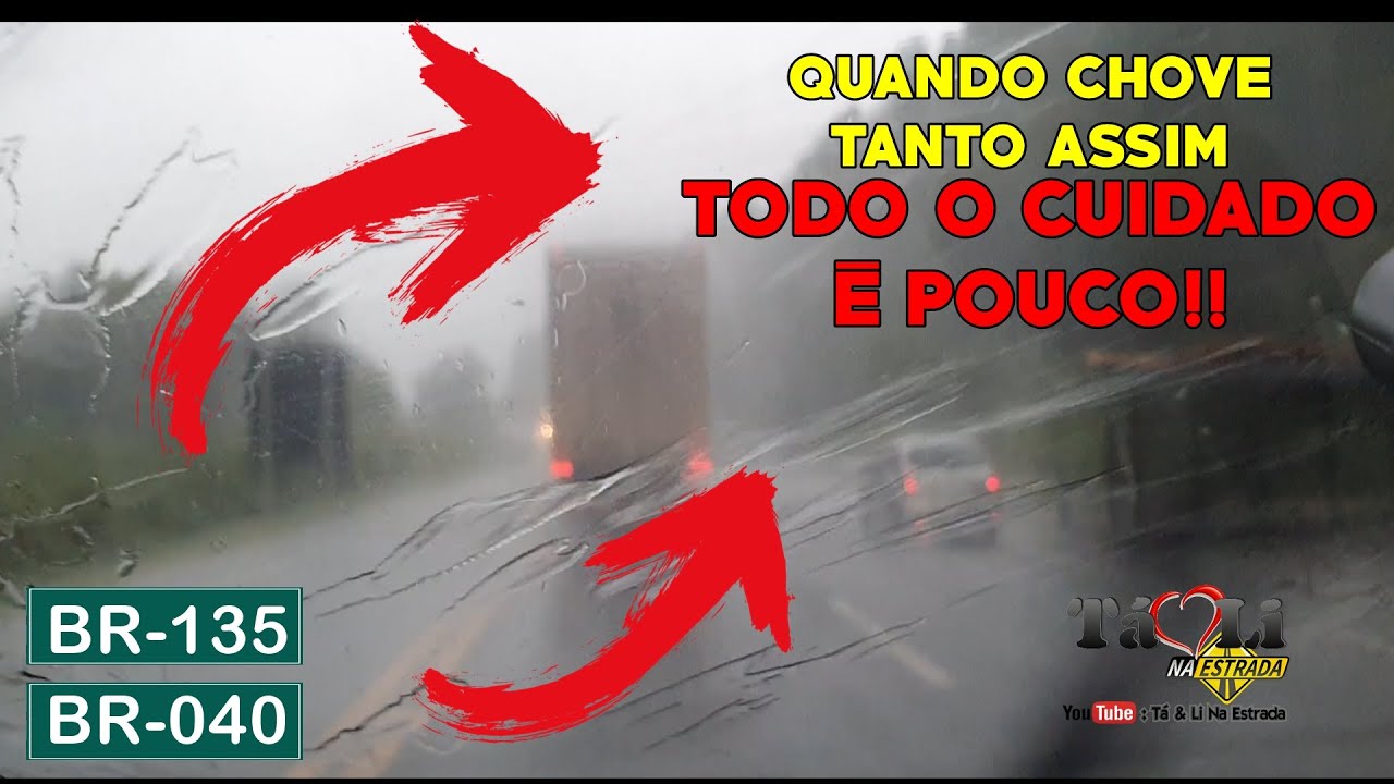 Dirigindo com muita chuva! Viagem de volta - Segundo dia