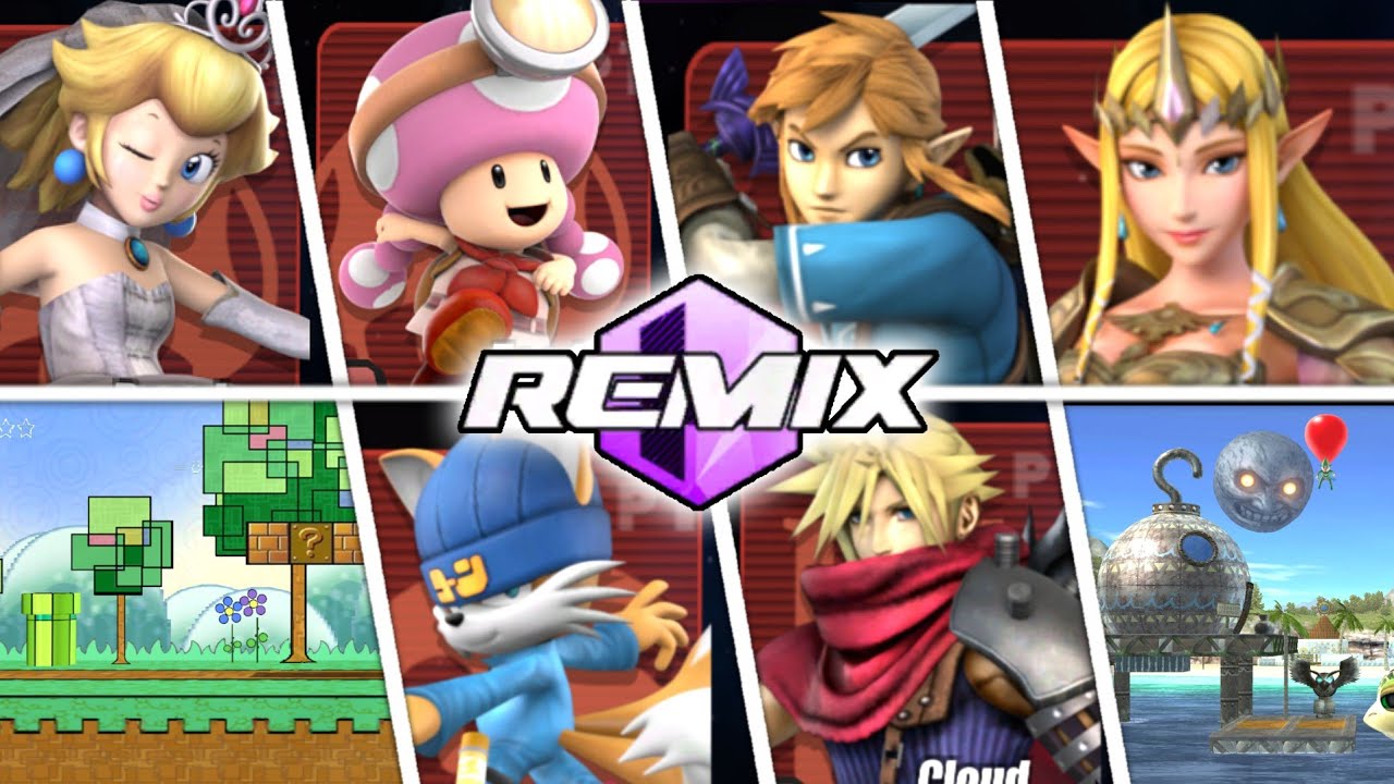All Skins & Stage List in PMEX REMIX 0.95b! (Brawl Mod)