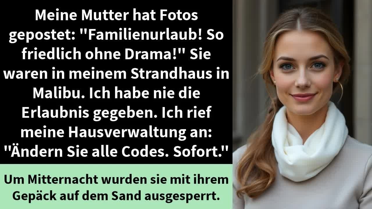 Meine Mutter hat Fotos gepostet： ＂Familienurlaub! So friedlich ohne Drama!＂ Sie waren in meine