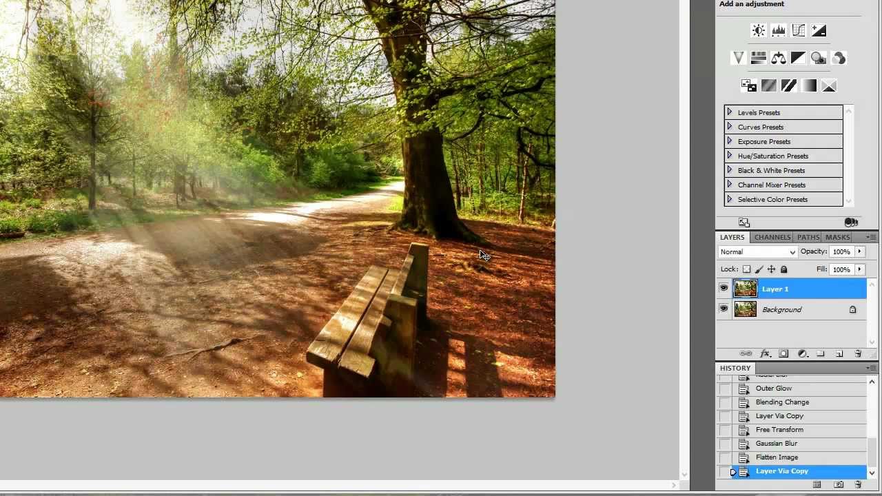 how to get sun rays in photoshop
