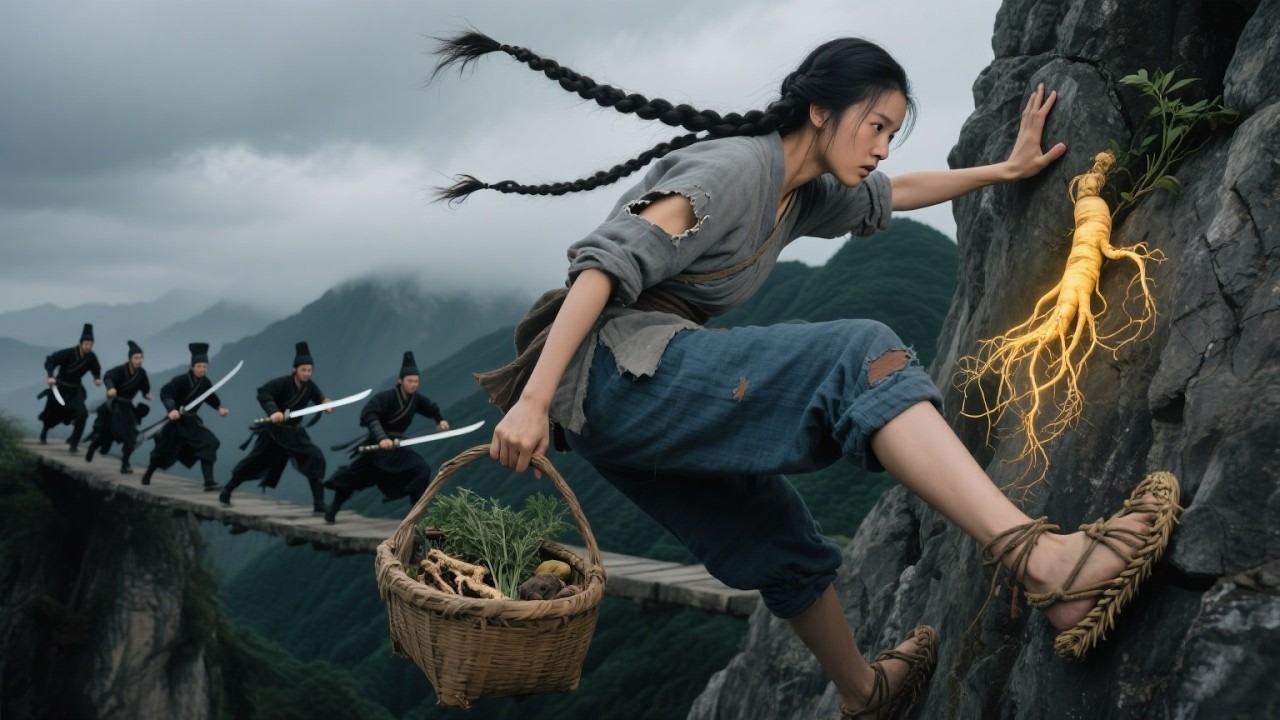 採藥少女懸崖下誤食千年靈花，秒變功夫高手稱霸武林！#武俠 #熱門 #movie #中國電視劇#4k #仙侠 #短剧