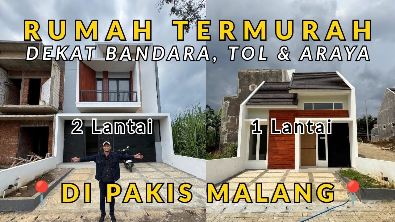 RUMAH TERMURAH DI MALANG‼️DI PAKIS DEKAT BANDARA 🛫, TOL 🚘 & BINUS ARAYA 🤩😍