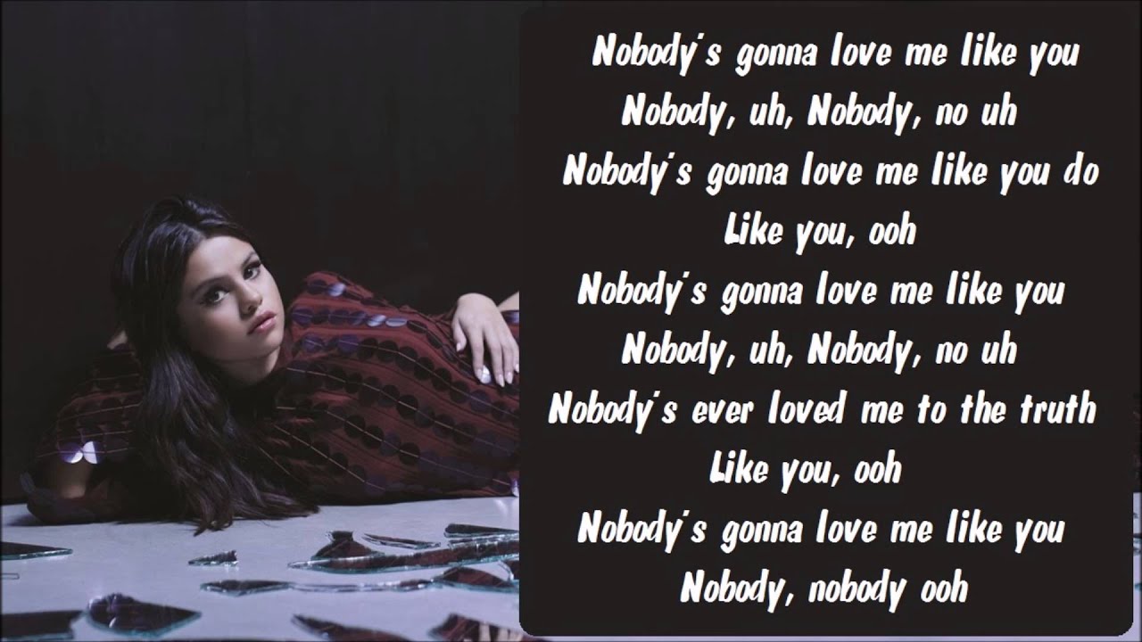 Selena Gomez - Nobody Karaoke / Instrumental with lyrics on screen