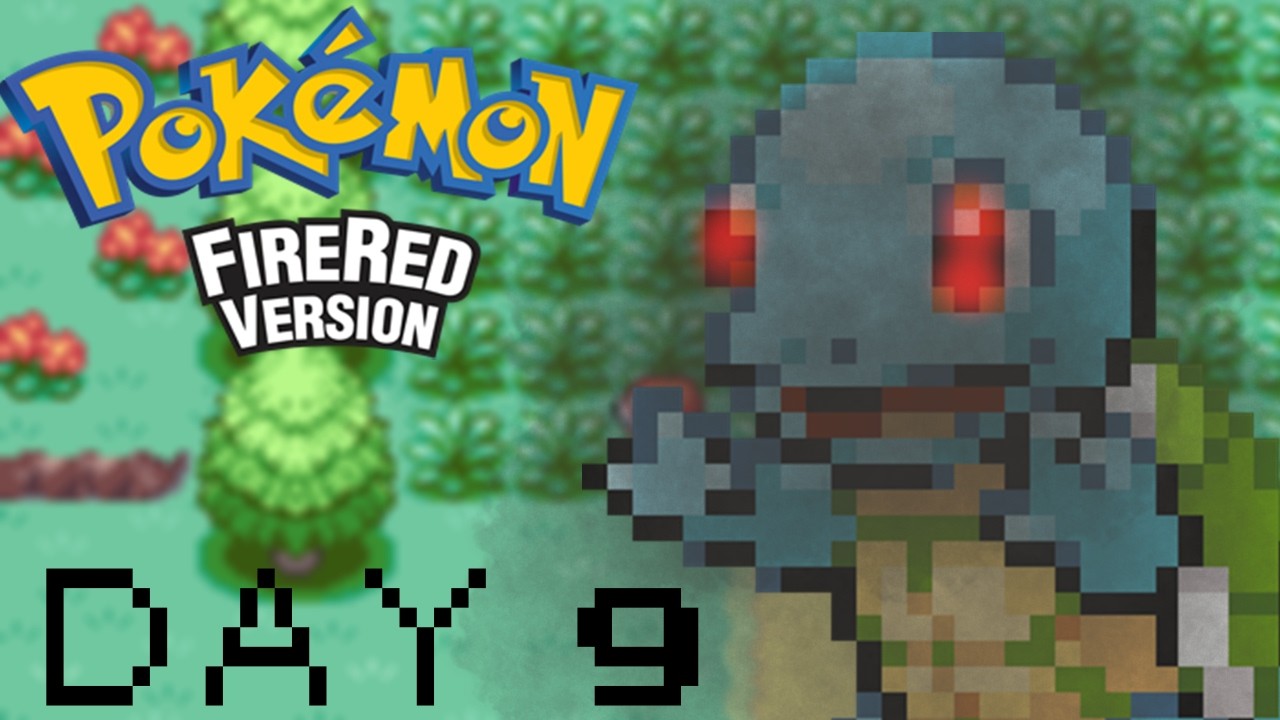 DAY 9 TRYING TO GET A SHINY SQUIRTLE POKEMON FIRE RED