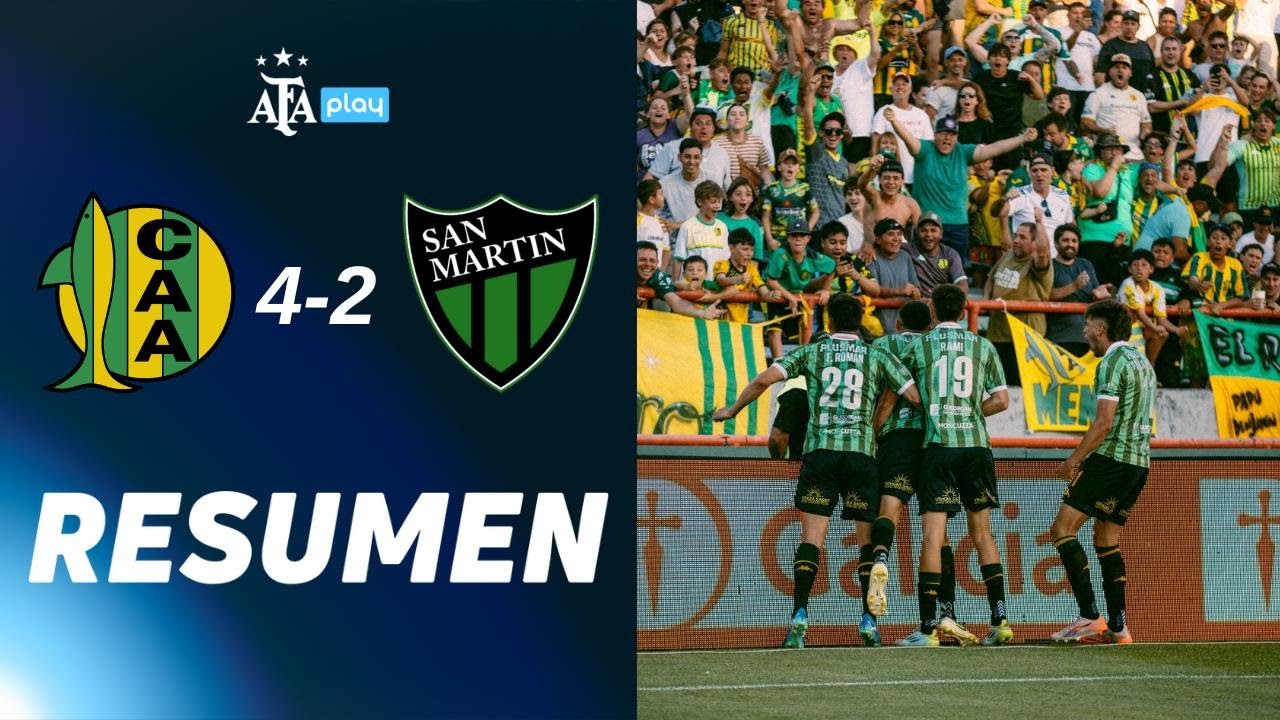 Aldosivi 4 vs 2 San Mart&iacute;n San Juan | #TorneoClausura2025 | RESUMEN | FECHA 16