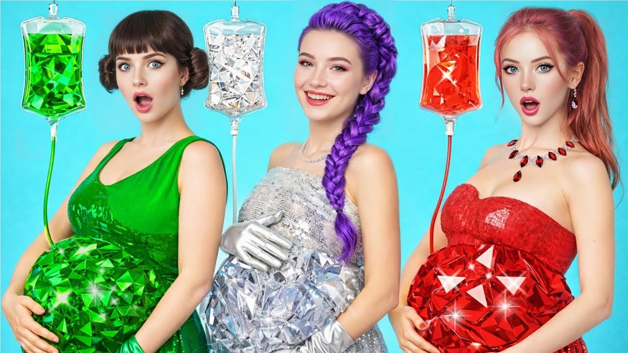 KPop Demon Hunters: Huntrix Pregnant! Emerald vs Ruby vs Diamond in Hospital | OMG! Rumi Is Pregnant