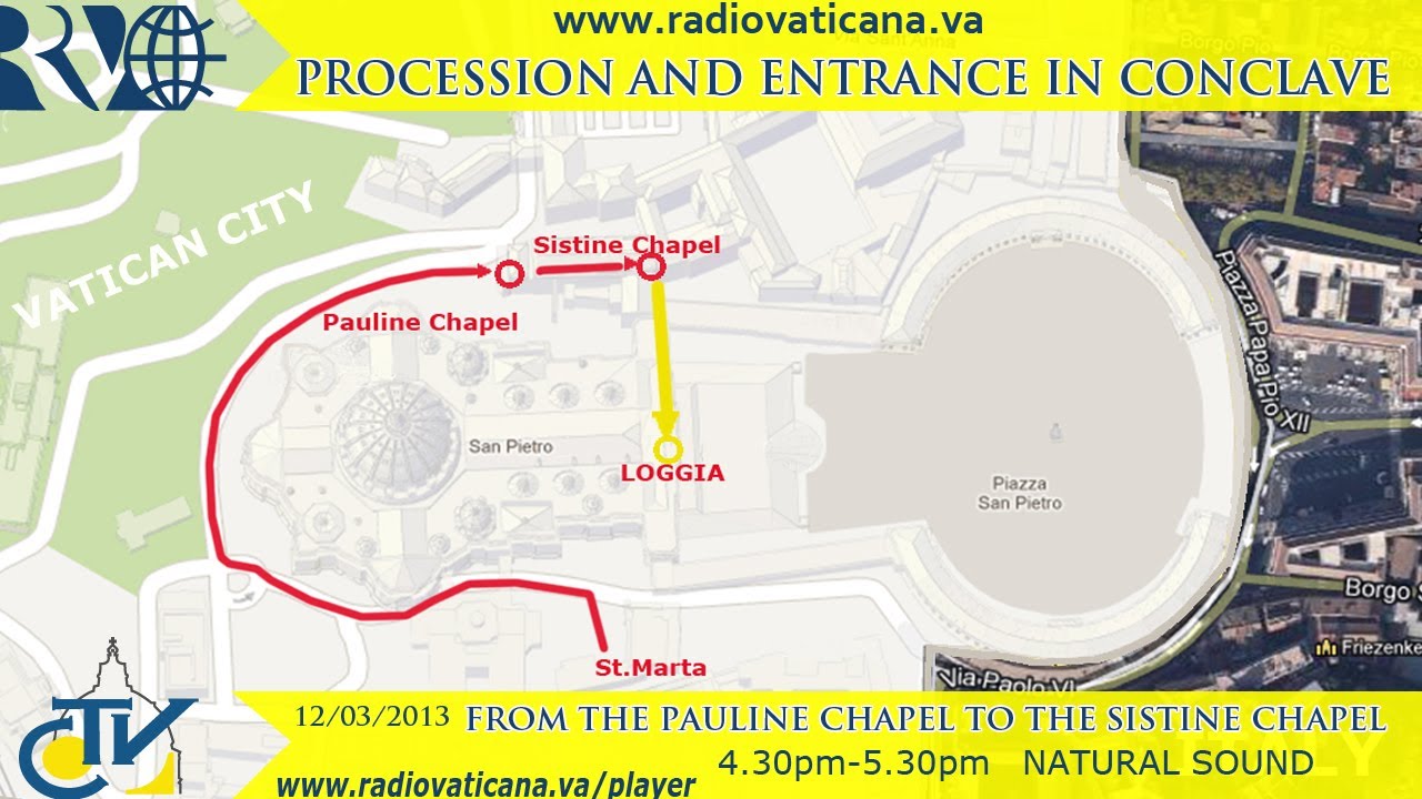 Procession and entrance in Conclave