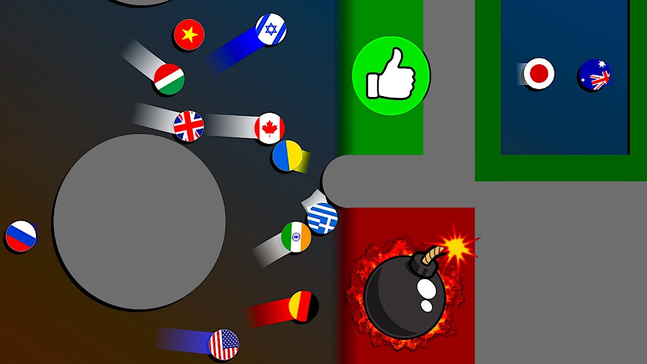 Don't Explode! Country Marble Race