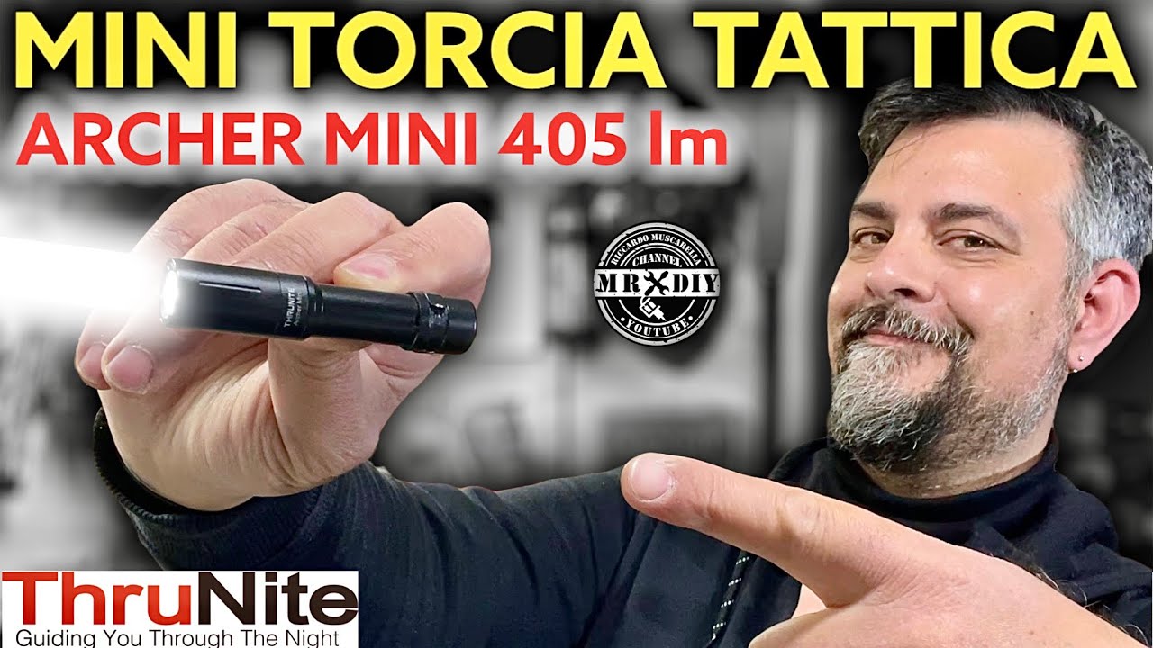 Mini torcia tattica (anche frontale) THRUNITE Archer Mini 405 lumen 87 metri.