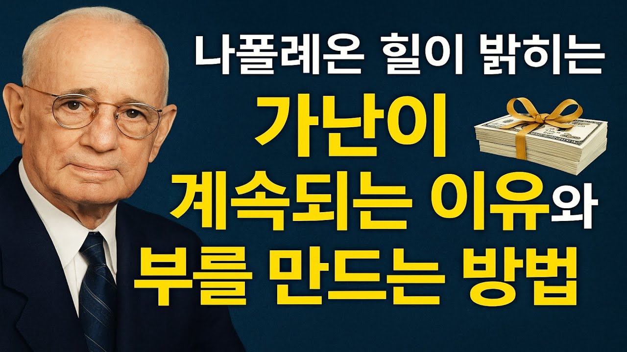 나폴레온 힐이 밝히는 가난이 계속되는 이유와 부를 만드는 방법