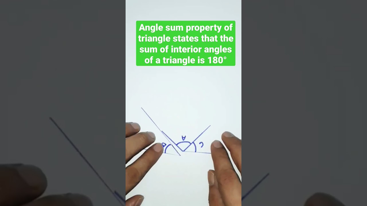 Angle sum property of triangle #vedssk #maths #triangles