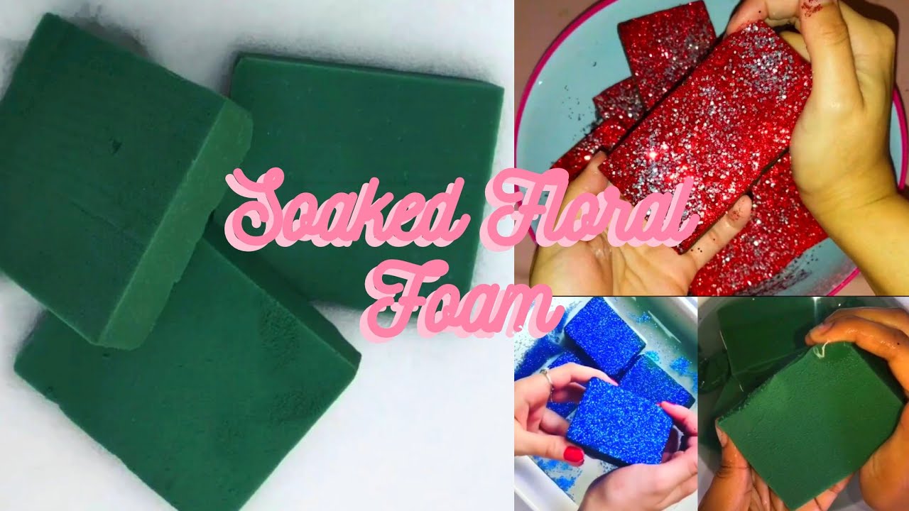 Wet Floral Foam Compilation | Soaked Floral Foam ASMR - (requested)
