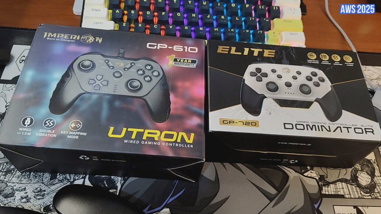 UNBOXING JOYSTICK IMPERION UTRON GP-610 DAN ELITE DOMINATOR GP-720