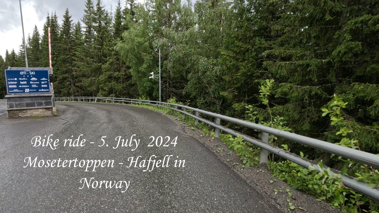 Down from Mosetertoppen in the rain 🚴‍♂️🌧️ Safe cycling, beautiful views and real hiking joy @Bike