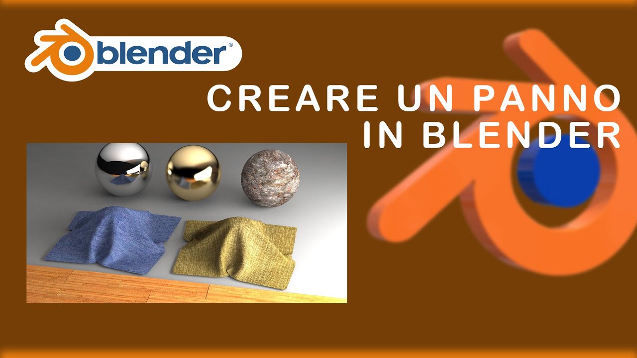 BLENDER - Creare un panno