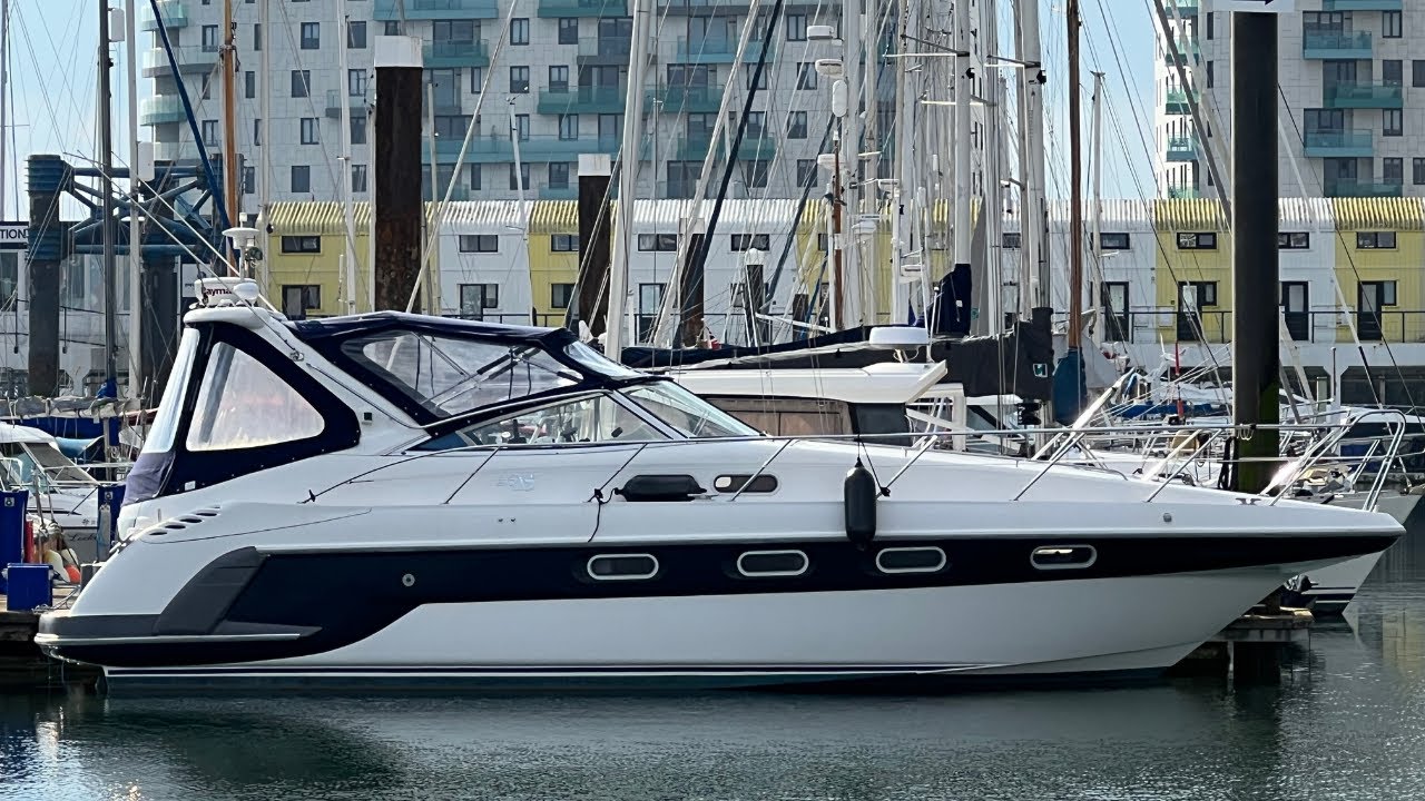 1997 Sealine S37 Cockpit and Interior Tour