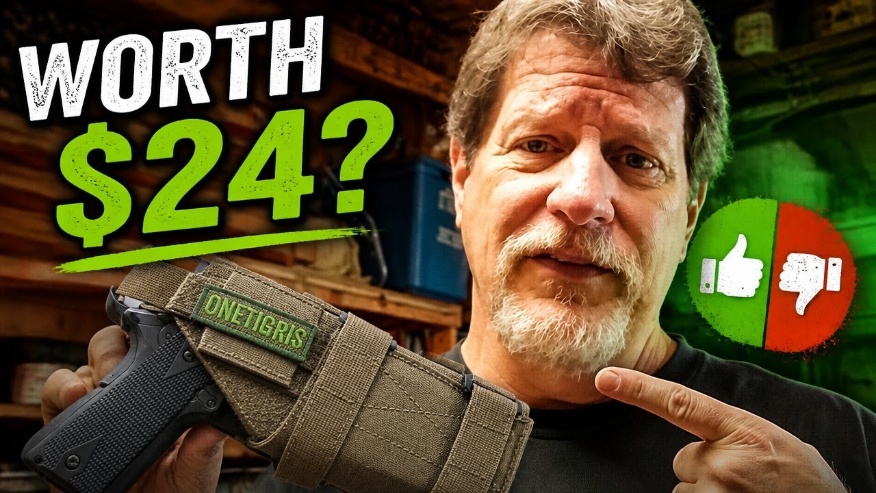 OneTigris Tactical Minimalist Pistol Holster - Tactical MOLLE Pistol Holster