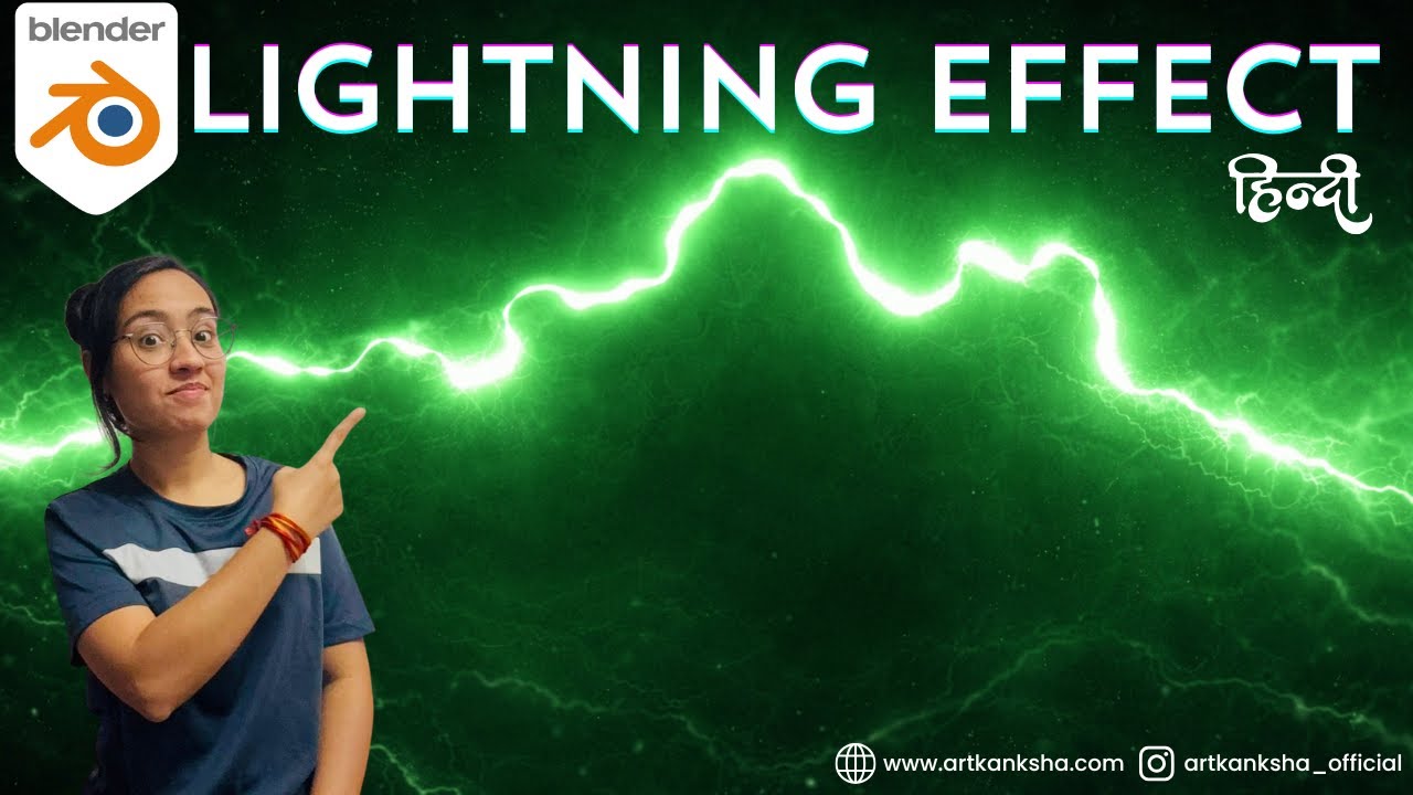 How to Make Lightning Effect in Blender | Beginner Friendly | Hindi Tutorial