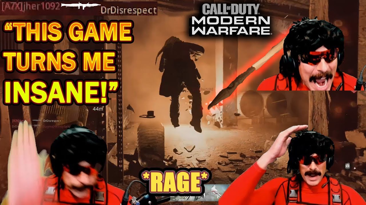 DrDisrespect SLAMS DESK in RAGE at RPG SPAM in COD Modern Warfare!