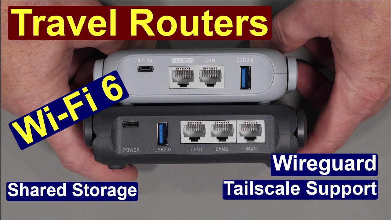 GL.iNet GL-MT3000 and GL-AXT1800 Wi-Fi 6 Travel Routers