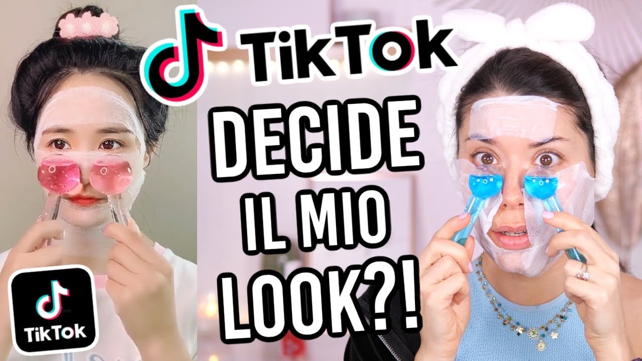 TikTok DECIDE il mio LOOK!😱 SEGUO I TUTORIAL SKINCARE / MAKEUP / CAPELLI / OUTFIT di TikTok 2022!
